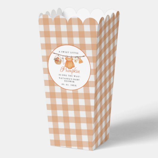 Sweet Little Pumpkin Fall Babydusche Geschenkschachtel (Vorderseite)