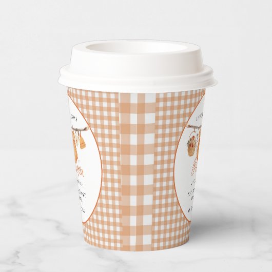 Sweet Little Pumpkin Fall Babydusche Pappbecher (Rechts)