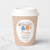 Sweet Little Pumpkin Fall Babydusche Pappbecher (Rückseite)