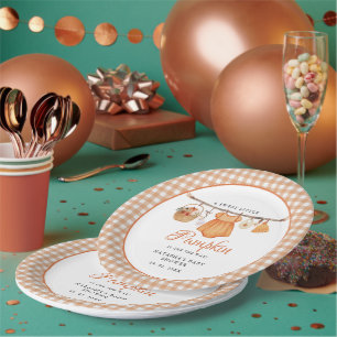 Sweet Little Pumpkin Fall Babydusche Pappteller