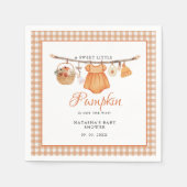 Sweet Little Pumpkin Fall Babydusche Serviette (Vorderseite)