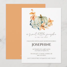 Sweet Little Pumpkin Fall Kinderdusche Einladung