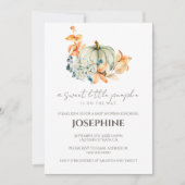 Sweet Little Pumpkin Fall Kinderdusche Einladung (Vorderseite)