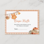 Sweet Little Pumpkin Fall KinderWindel Anforderung Begleitkarte (Vorderseite)