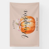 Sweet Little Pumpkin Girl Baby Shower Banner (Vertikal)