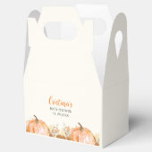 Sweet Little Pumpkin is on her Way, Baby Shower Geschenkschachtel (Geöffnet)