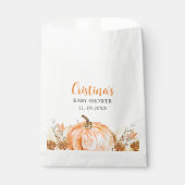 Sweet Little Pumpkin is on her Way, Baby Shower Geschenktütchen (Vorderseite)