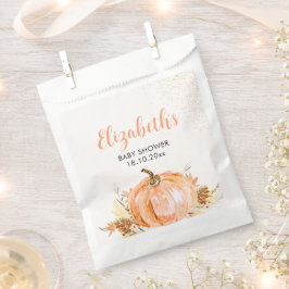 Sweet Little Pumpkin is on her Way, Baby Shower Geschenktütchen