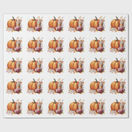 Sweet little pumpkin is on the way geschenkpapier