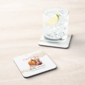 Sweet little pumpkin is on the way getränkeuntersetzer (Rechte Seite)