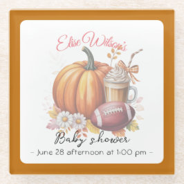 Sweet little pumpkin is on the way glasuntersetzer