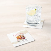 Sweet little pumpkin is on the way rechteckiger pappuntersetzer (Vor Ort)