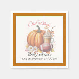 Sweet little pumpkin is on the way serviette