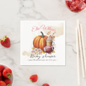 Sweet little pumpkin is on the way serviette (Beispiel)