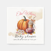 Sweet little pumpkin is on the way serviette (Vorderseite)