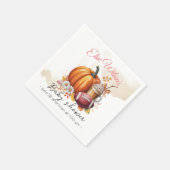 Sweet little pumpkin is on the way serviette (Ecke)