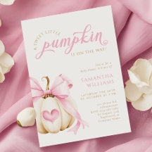 Sweet Little Pumpkin ist auf der Way Baby Dusche