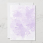 Sweet Little Pumpkin Lila Rose Girl Baby Dusche Einladung (Rückseite)