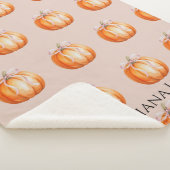 Sweet Little Pumpkin Personalized Name Sherpadecke (3/4)