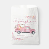 Sweet Little Pumpkin Pink Autumn Baby Dusche Geschenktütchen (Vorderseite)