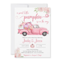 Sweet Little Pumpkin Pink Girl Baby Dusche