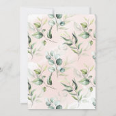 Sweet Little Pumpkin, Pink Herbst Kinderdusche Einladung (Rückseite)