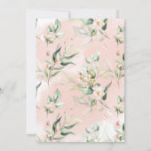 Sweet Little Pumpkin, Pink Herbst Kinderdusche Einladung (Rückseite)