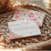 Sweet Little Pumpkin Pink Herbst Windel Raffel Begleitkarte