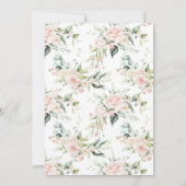 Sweet Little Pumpkin Soft Pink Autumn Baby Dusche Einladung (Rückseite)