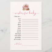 Sweet Little Pumpkin wünscht sich Baby Advice Card (Vorderseite)