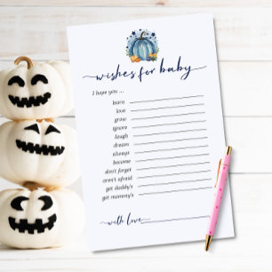 Sweet Little Pumpkin wünscht sich Baby Advice Card