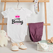 Sweet "Little Sessing" Pink Baby Strampler