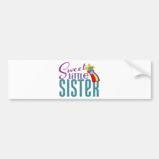 Sweet Little Sister Autoaufkleber (Vorne)