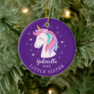 Sweet Little Sister Unicorn Weihnachtsschmuck