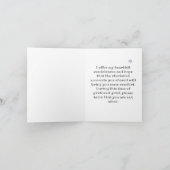 Sweet Little Star im Himmel Verlust des Beileids Karte (Innenseite)