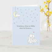 Sweet Little Star im Himmel Verlust des Beileids Karte (Gelbe Blume)