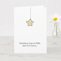 Sweet Little Star im Himmel Verlust des Beileids