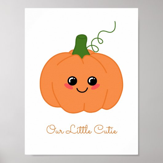 Sweet Little Süsse Pumpkin Baby Kinderzimmer Poster (Vorne)