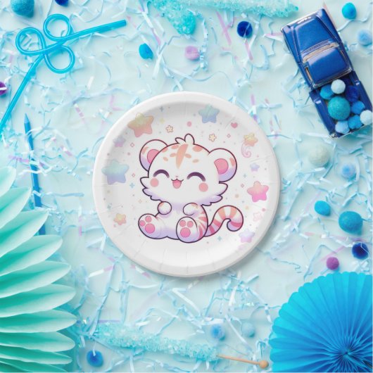 Sweet Little Tiger Baby Dusche Pappteller (Party)