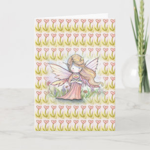 Sweet Little Valentine Fairy Card Feiertagskarte