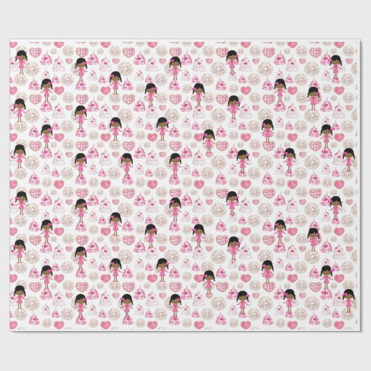 Sweet Little Valentinstag Wrapping Paper Geschenkpapier (Flach)