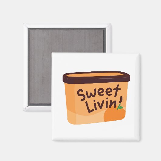 Sweet Livin'Ice Magnet (Vorderseite/Rückseite)