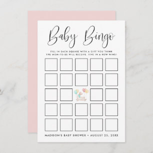 Sweet Llama Baby Shower Bingo Card