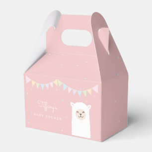 Sweet Llama Girl Babydusche Danke, dass ihr gekomm Geschenkschachtel