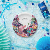 Sweet Lollipop Candyland Birthday Pappteller (Party)