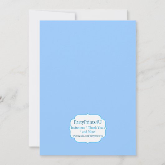 Sweet Lollipop Geburtstagsparty Einladung (Rückseite)