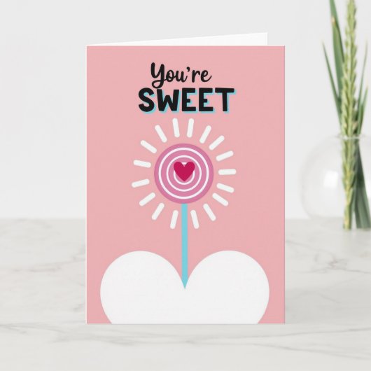 Sweet Lollipop Love Card Karte (Vorderseite)