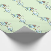 Sweet Love Birds Gift Wrap Geschenkpapier (Ecke)