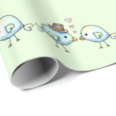Sweet Love Birds Gift Wrap Geschenkpapier (Rolleneckpunkt)