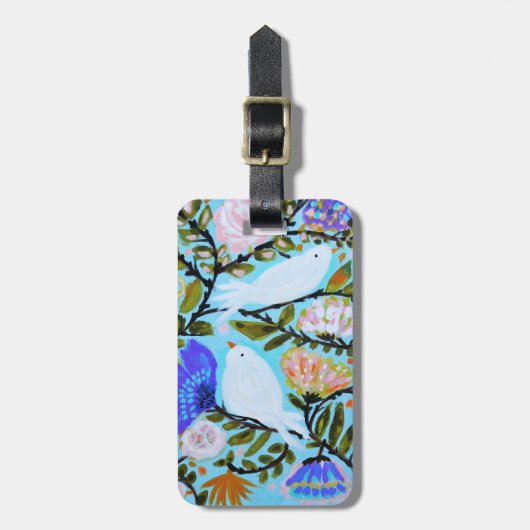 Sweet Love Birds II Gepäckanhänger (Vorderseite vertikal)